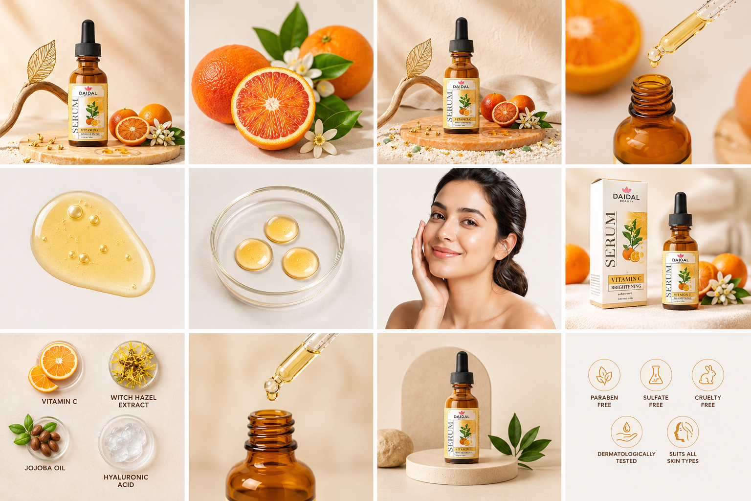DAIDAL Vitamin C Brightening Serum | Reduce Dark Spots, Even Skin Tone & Unlock Radiant Glow ✨
