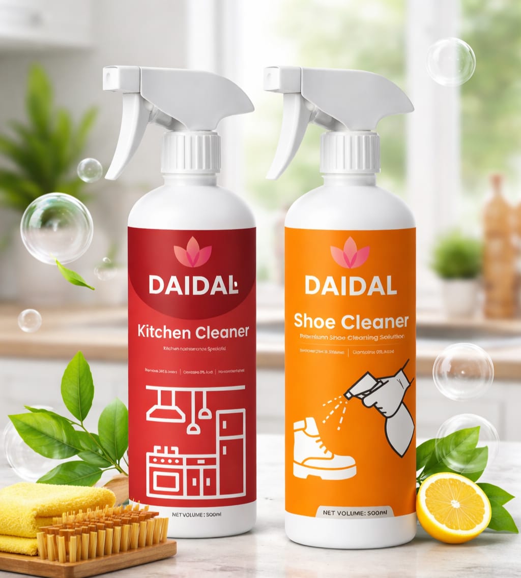 DAIDAL Cleaning Combo Pack | Kitchen Cleaner + Shoe Cleaner (2 x 500ml)