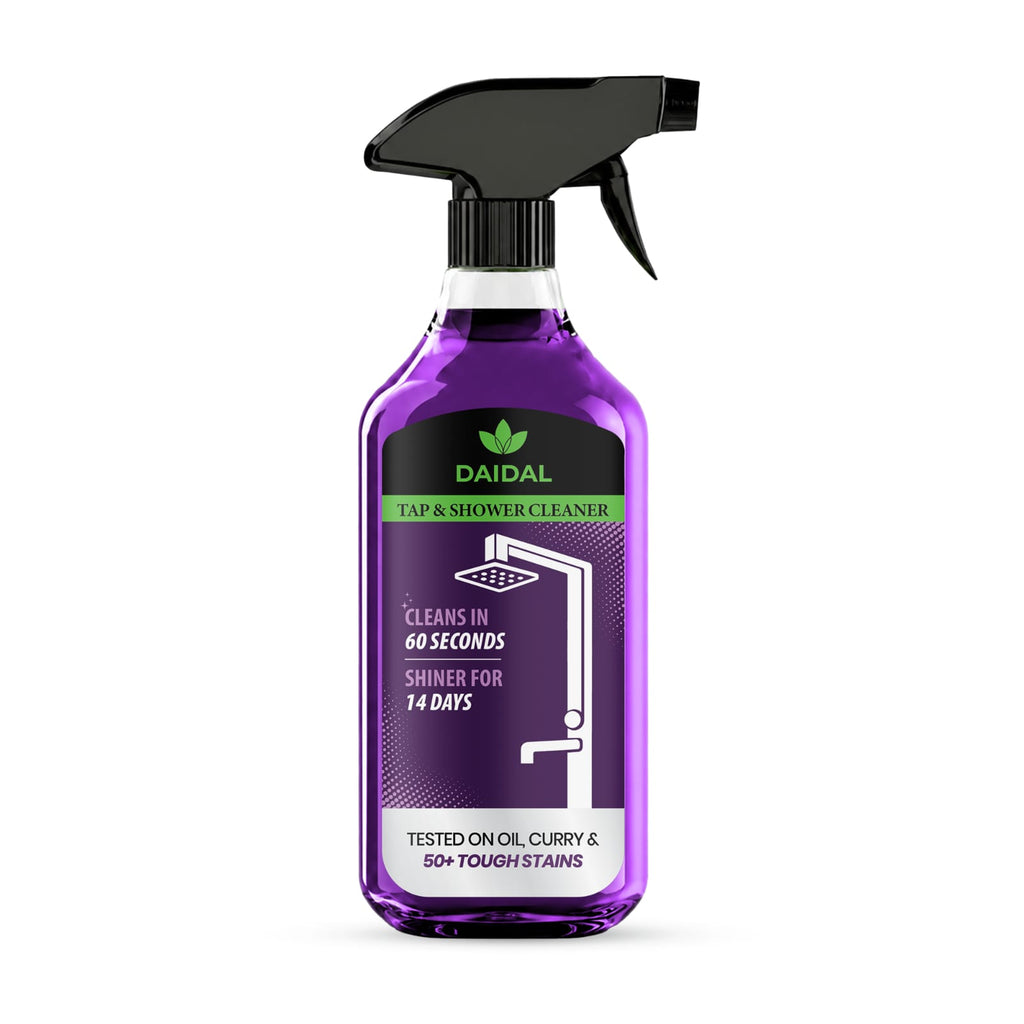 DAIDAL Tap & Shower Cleaner Spray 500 ML | Removes Hard Water Stains, Soap Scum & Limescale in 60 Seconds