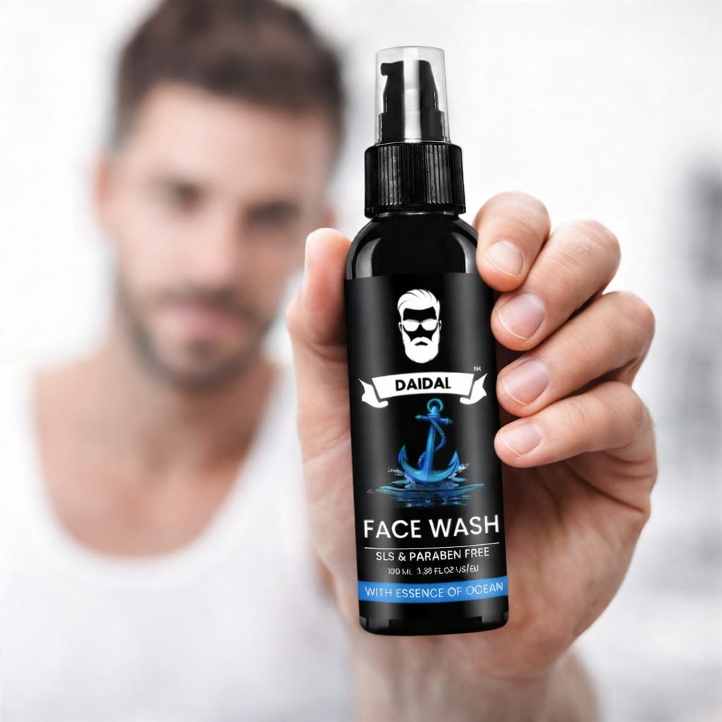 DAIDAL Ocean Fresh Men’s Face Wash | Deep Cleanse, Acne Control & Oil-Free Glow