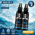 DAIDAL Ocean Fresh Face Wash for Men (Pack of 2) | Deep Cleanse, Acne Control & Oil-Free Skin