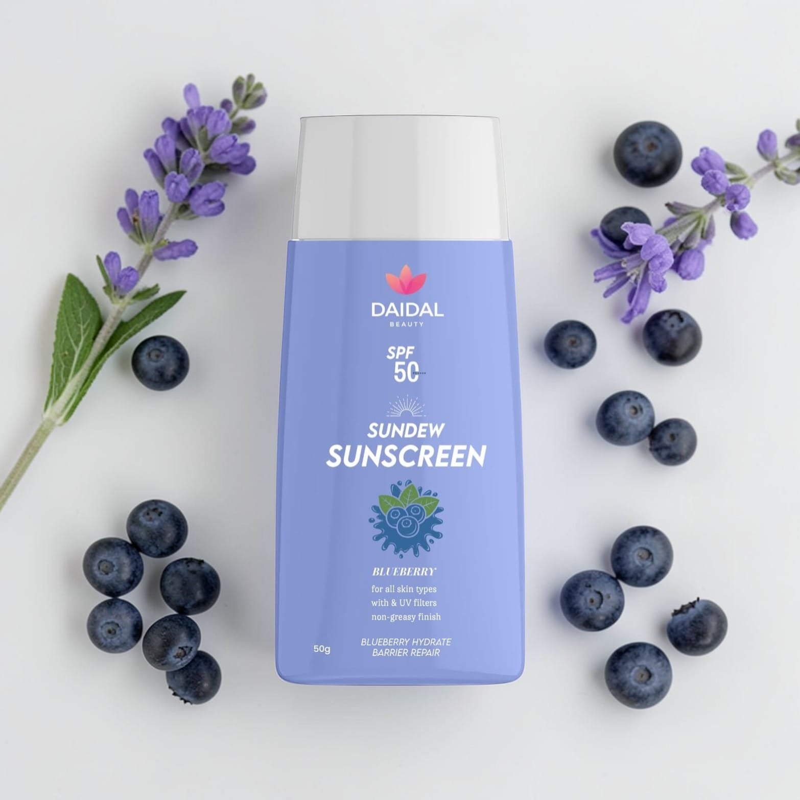 DAIDAL  Blueberry Hydrate & Repair Sunscreen SPF 50