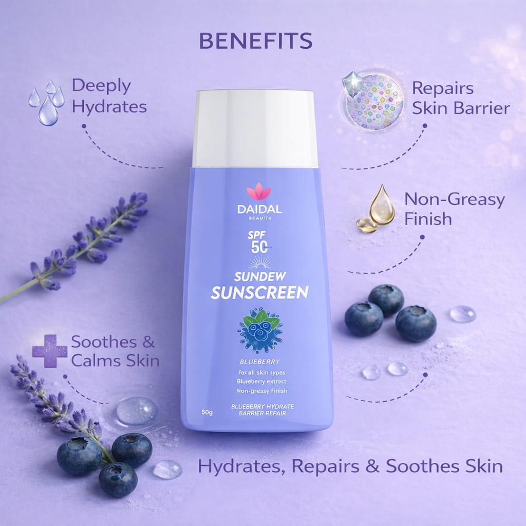 DAIDAL  Blueberry Hydrate & Repair Sunscreen SPF 50