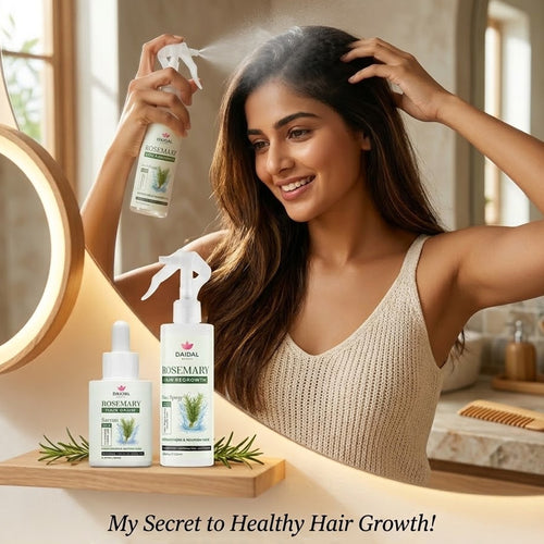 Daidal Rosemary Hair Growth Duo – Hair Serum & Hair Regrowth Spray